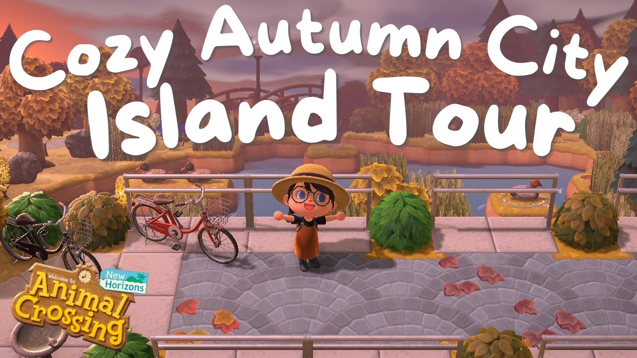 COZY AUTUMN CITY / TOWN  ISLAND TOUR | ACNH ISLAND TOUR | ANIMAL CROSSING NEW HORIZONS |