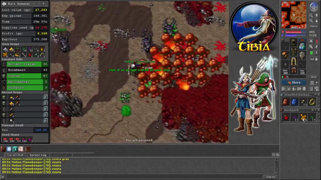 [TibianLifeThread] Ancient Scarab Hunt - MS 75+ - Mother Of Scarab Lair