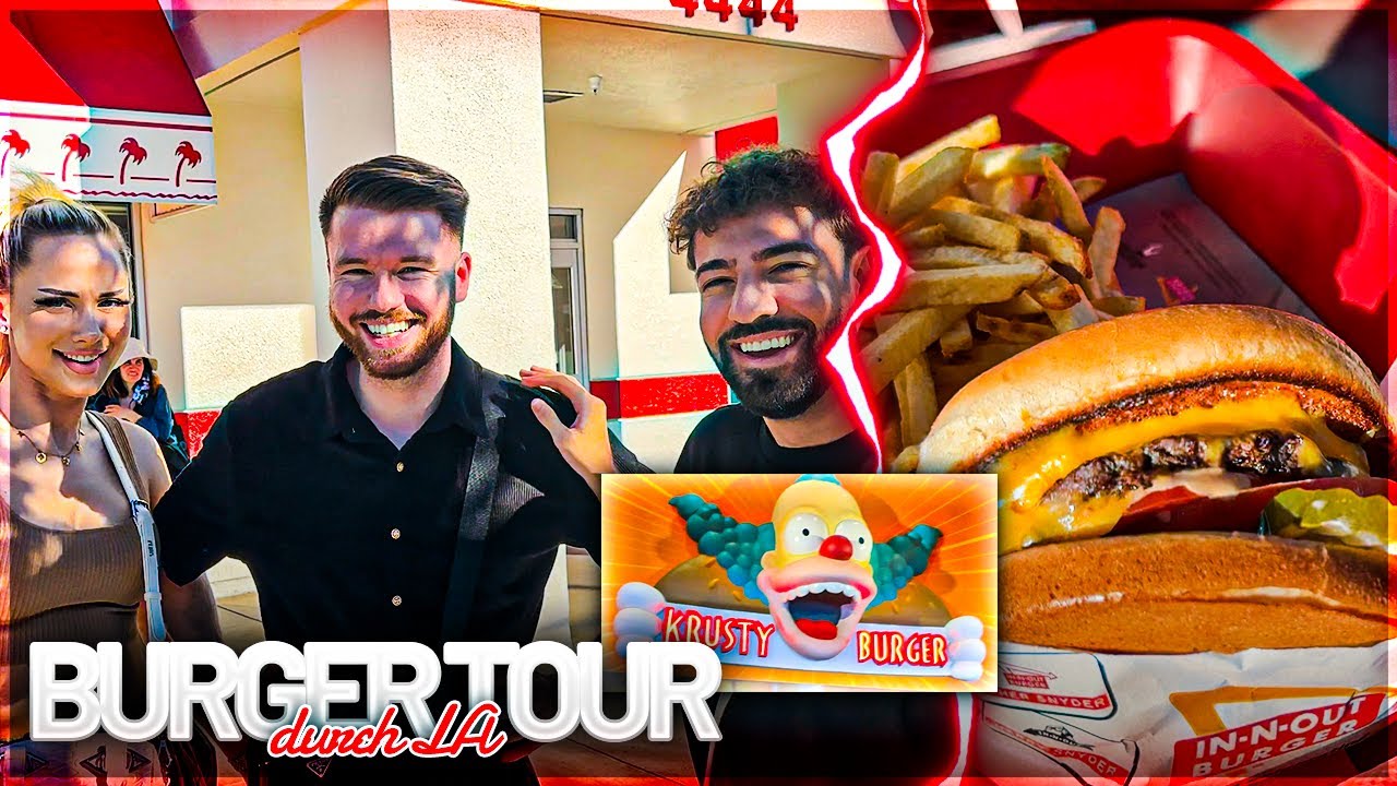 WIR TESTEN DIE HEFTIGSTEN BURGER IN LA!🤤😱🇺🇸 FOOD-REVIEW MIT WAKEZ, PROOWNEZ, NHEISEN & JAESS!!! 🍔😍