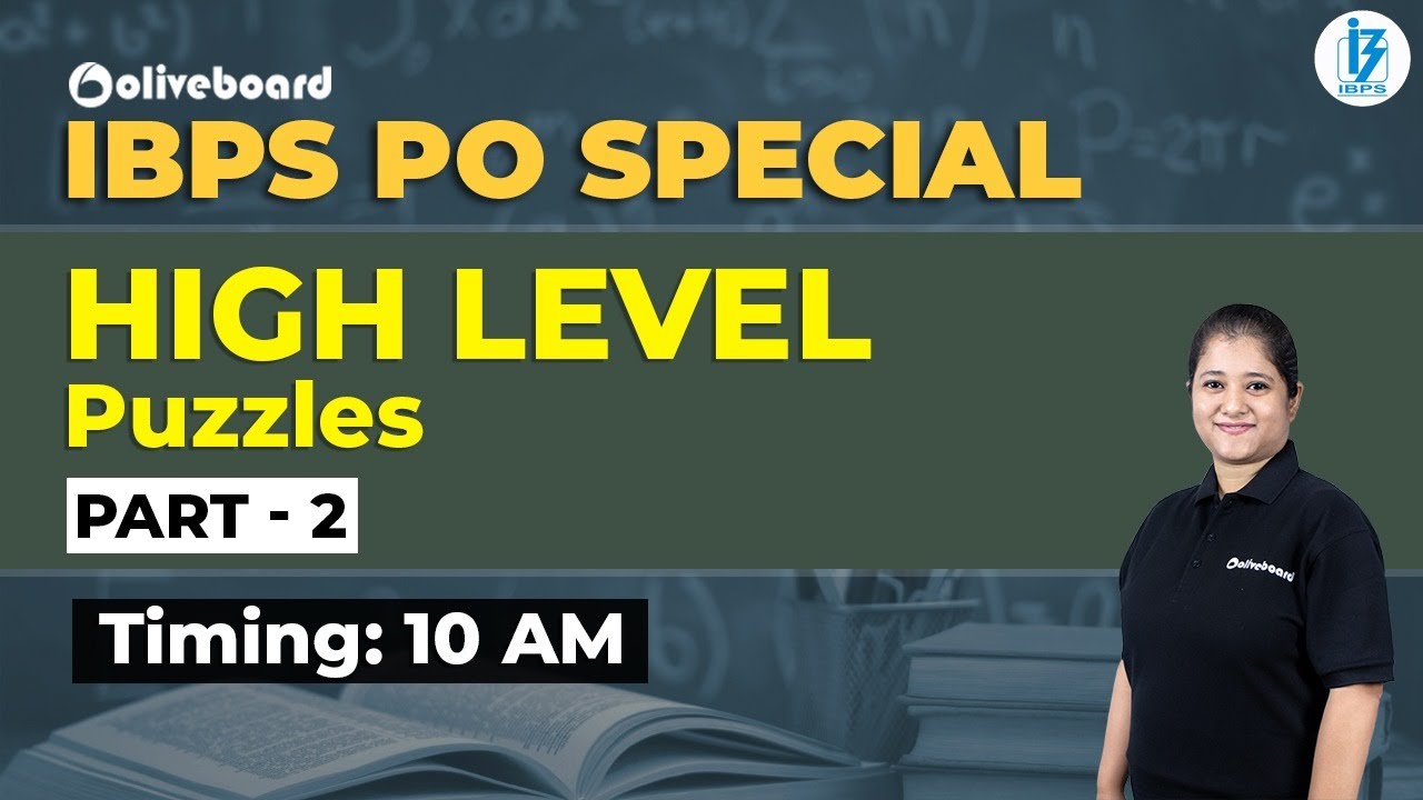 High Level Puzzles | Part - 2 | Tricky Puzzles | IBPS PO | IBPS PO Special