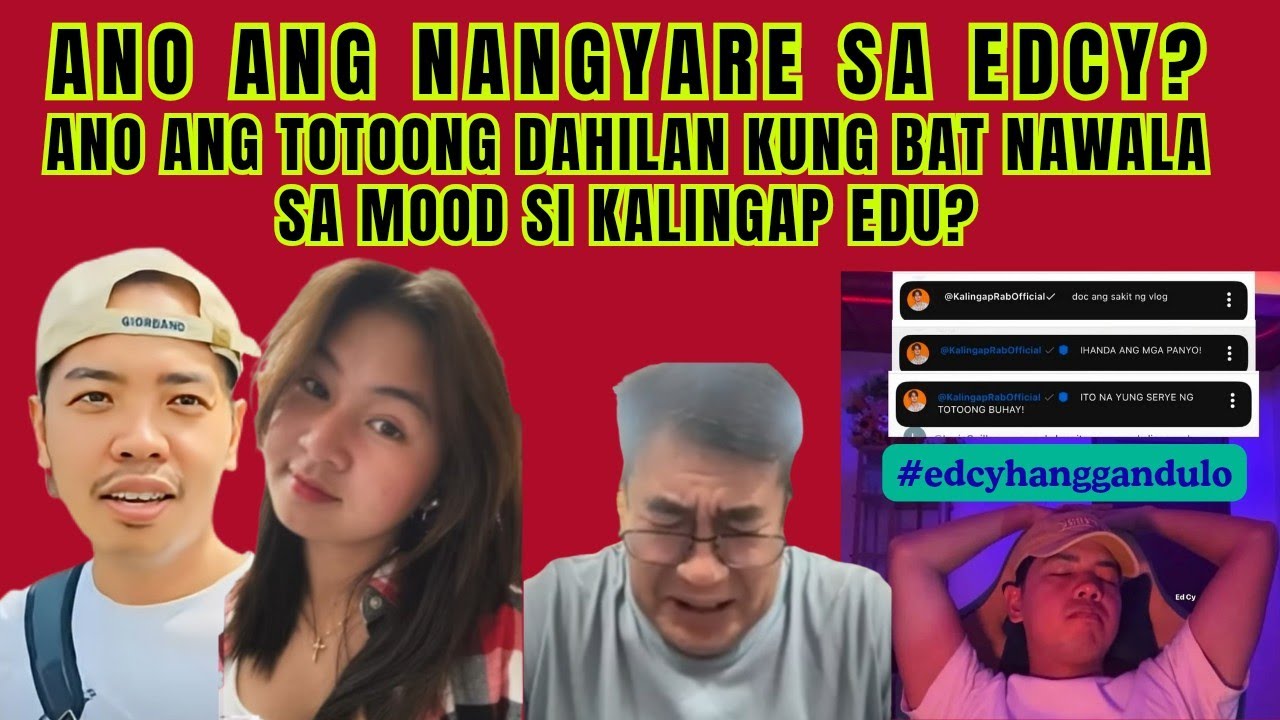 EDCY OK PABA SILA?MAY VLOG NA PERO BAKIT MARAMING NALULUNGKOT?