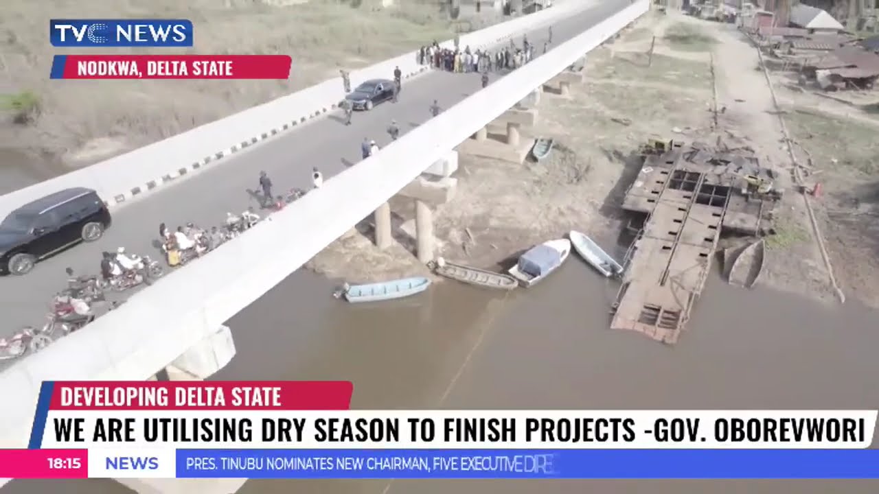 Governor Oborevwori Inspects Beneku Bridge, Ughelli-Asaba Projects