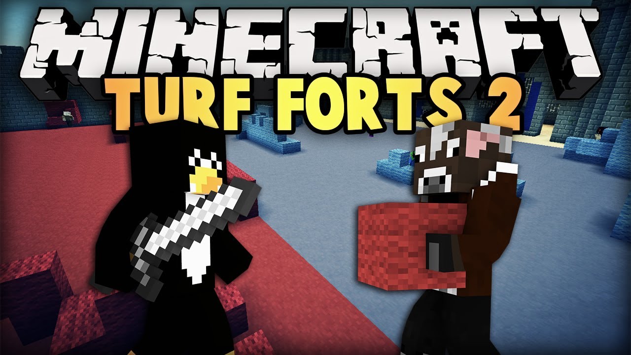 Minecraft Turf Forts 2: MANDZIO vs. PINGWIN!