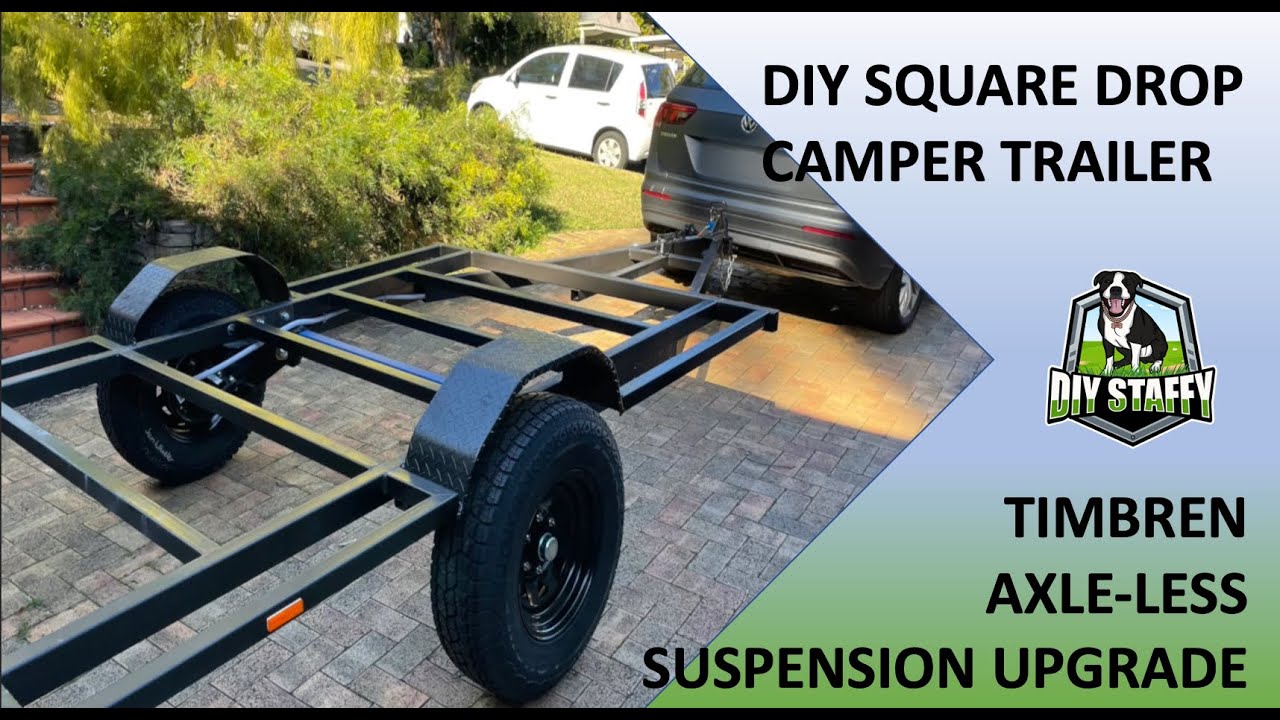 DIY SQUARE DROP OFF ROAD TRAILER BUILD |  (Part 1) Timbren Axle-less suspension