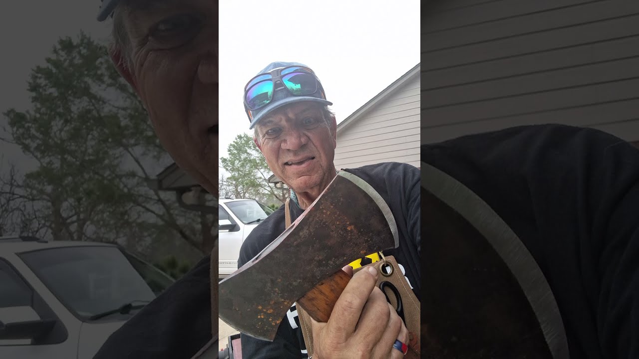 V21 Double Blade Axe Sharpend to a Razors Edge! Don't have Dull Tools You might need in a Emergency