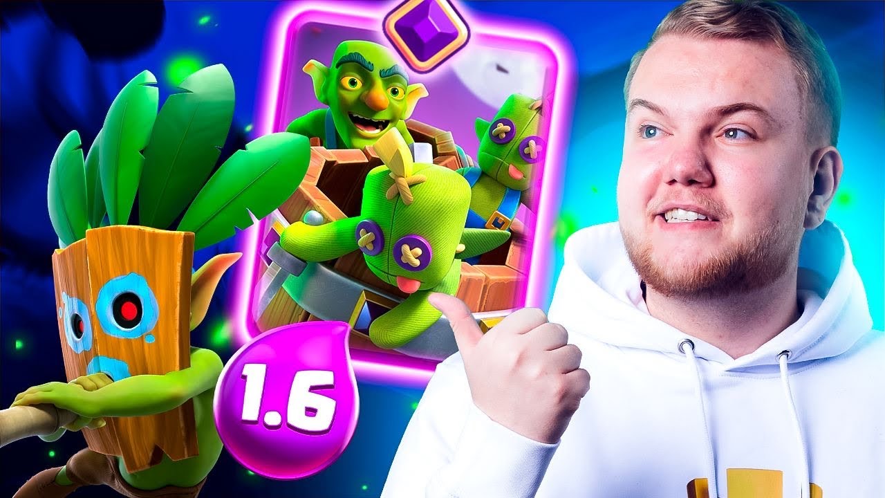1.6 ELIXIR! CHEAPEST LOG BAIT DECK IN CLASH ROYALE!