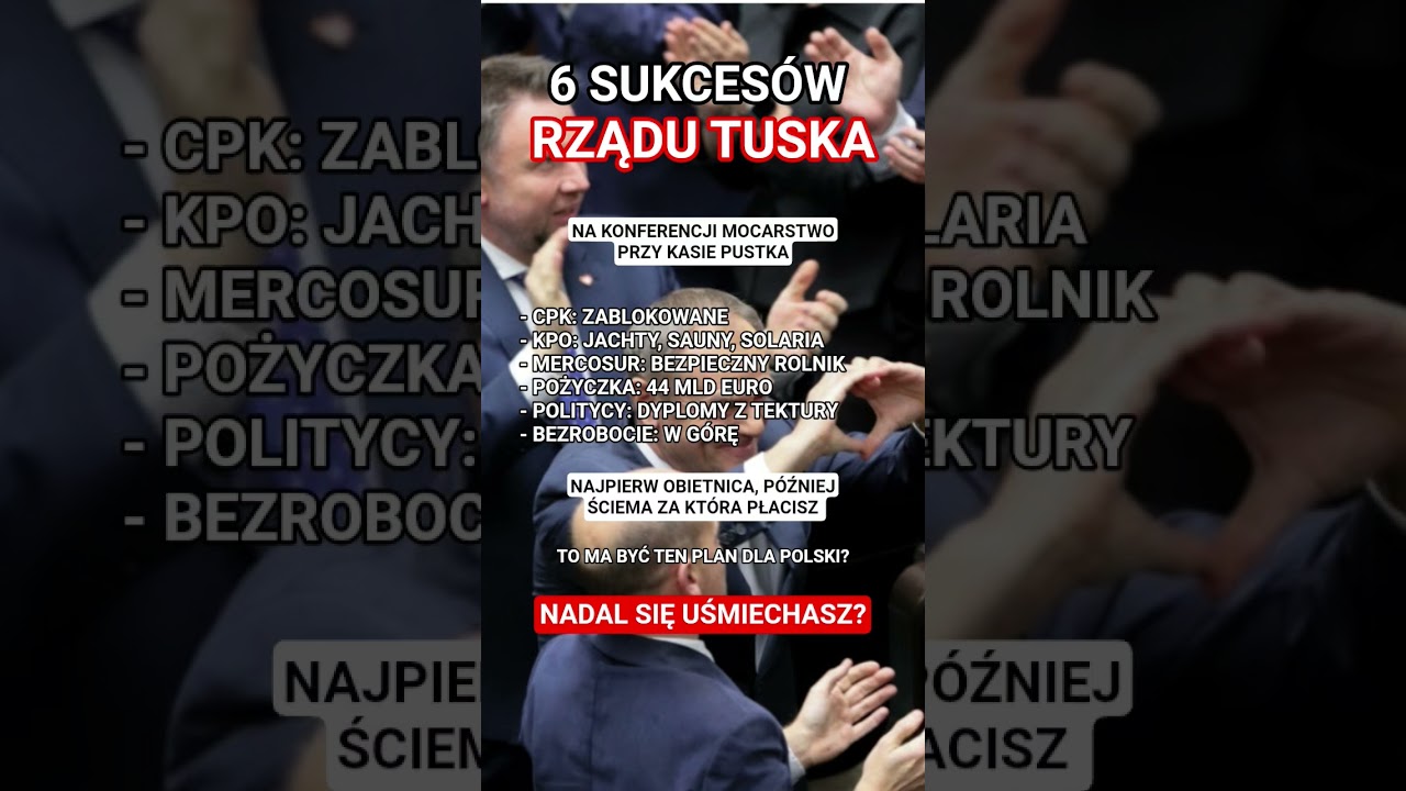 6 „SUKCESÓW” RZĄDU TUSKA
