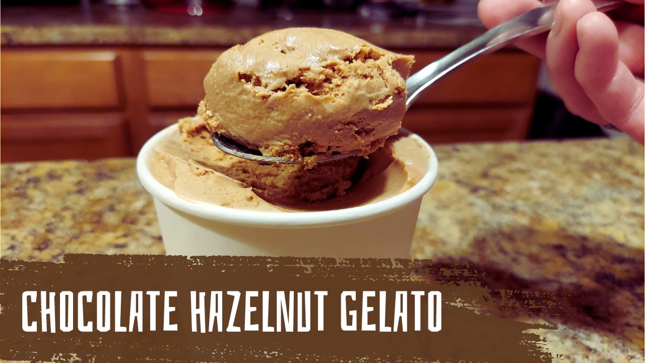 Chocolate Hazelnut Gelato Recipe | How To Make Gelato At Home | Homemade Ice Cream Recipes
