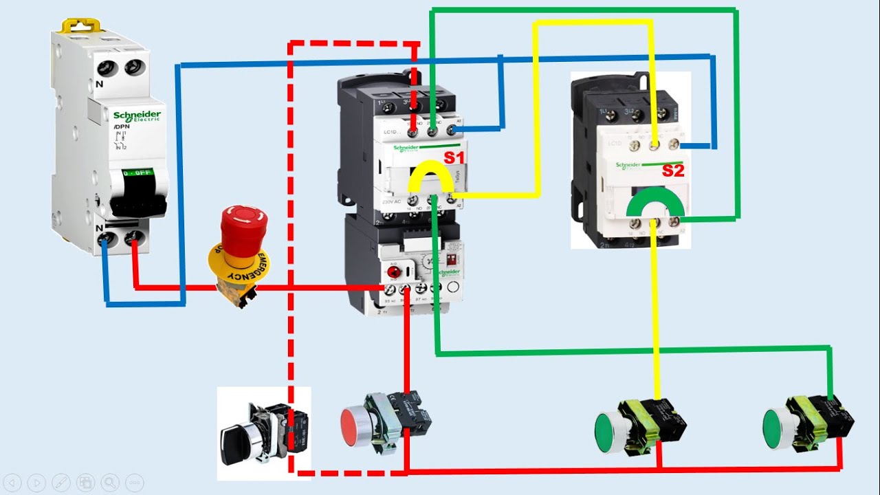 commande moteur triphasé 2 sens de rotation
