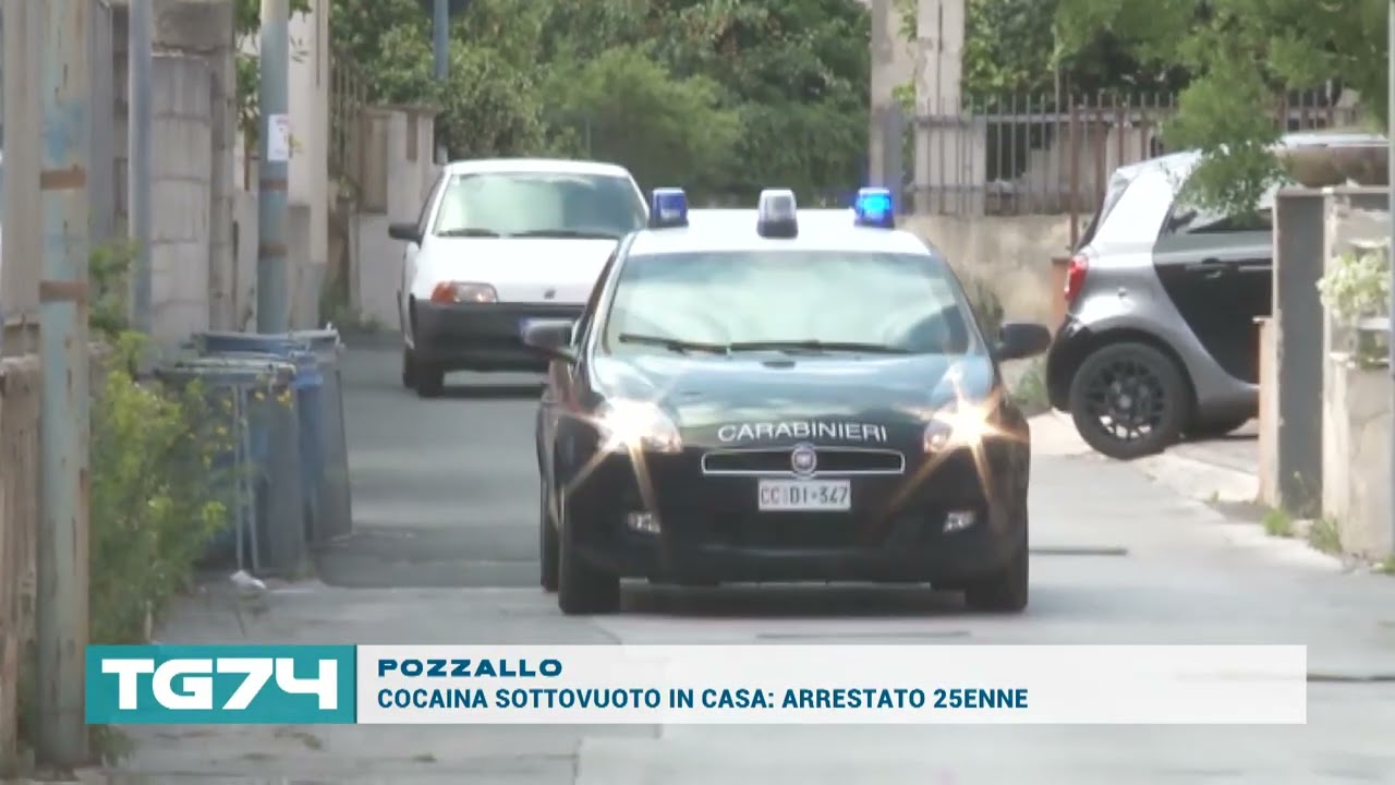 POZZALLO - COCAINA SOTTOVUOTO IN CASA, ARRESTATO 25ENNE