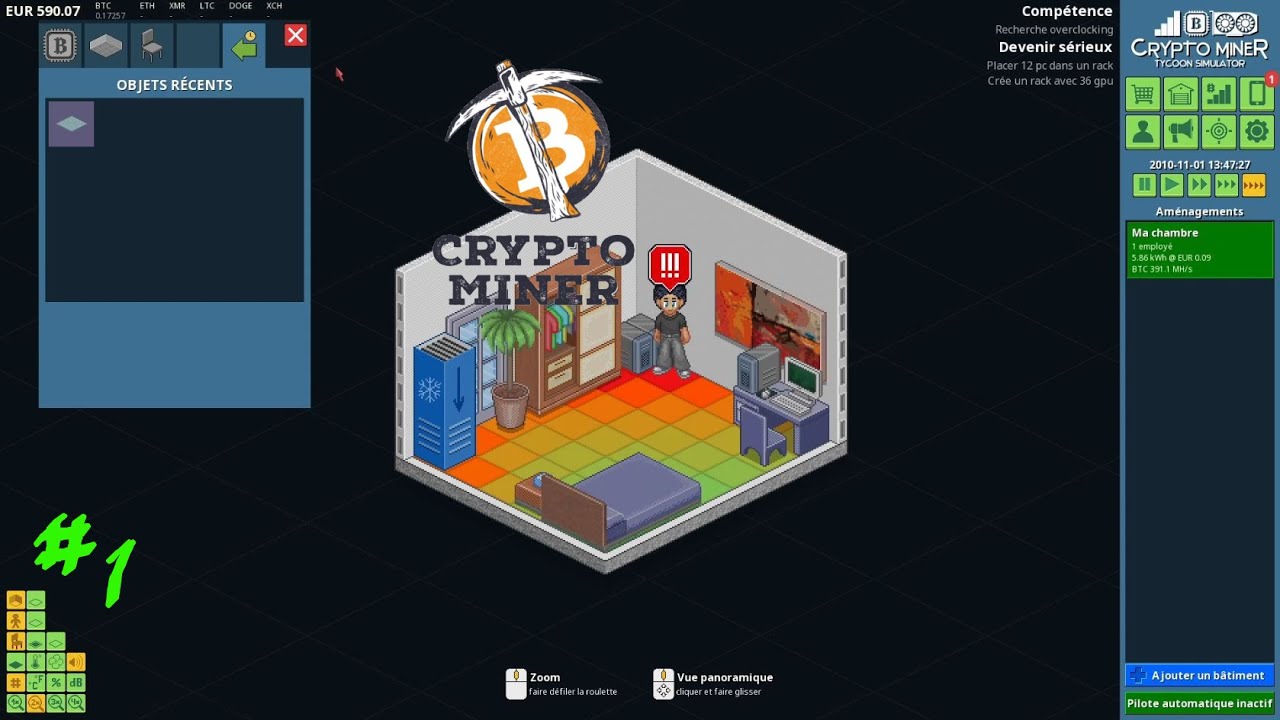 Crypto Miner Tycoon Simulator FR #1 D&eacute;couverte