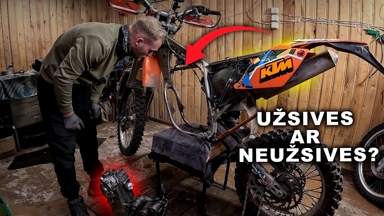 KTM 400 remontas: lemtingas momentas – Garažo kronikos 2 dalis 🔧