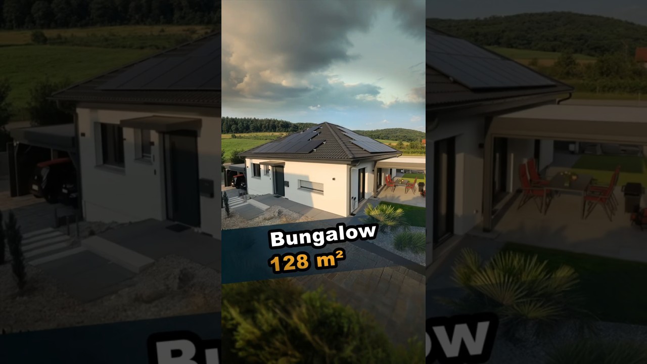 Fertighaus Bungalow 120 qm &ndash; Blitz-Haustour in 60s