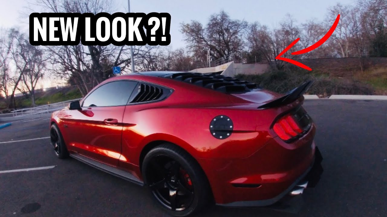 WINDOW LOUVER INSTALL ON MY 2018 MUSTANG GT!! *AGGRESSIVE*