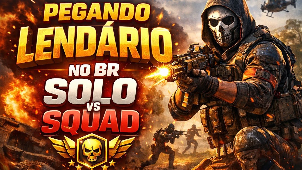 💀 SOLO CONTRA SQUAD E DEU LENDÁRIO! MONSTRUOSO!