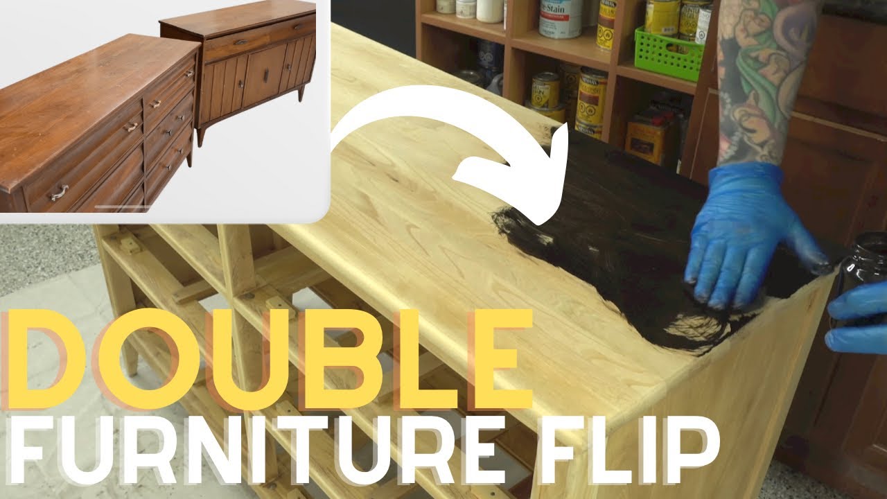 REFINISHING mid century elm! CUSTOM STAINING with Odie’s Oil