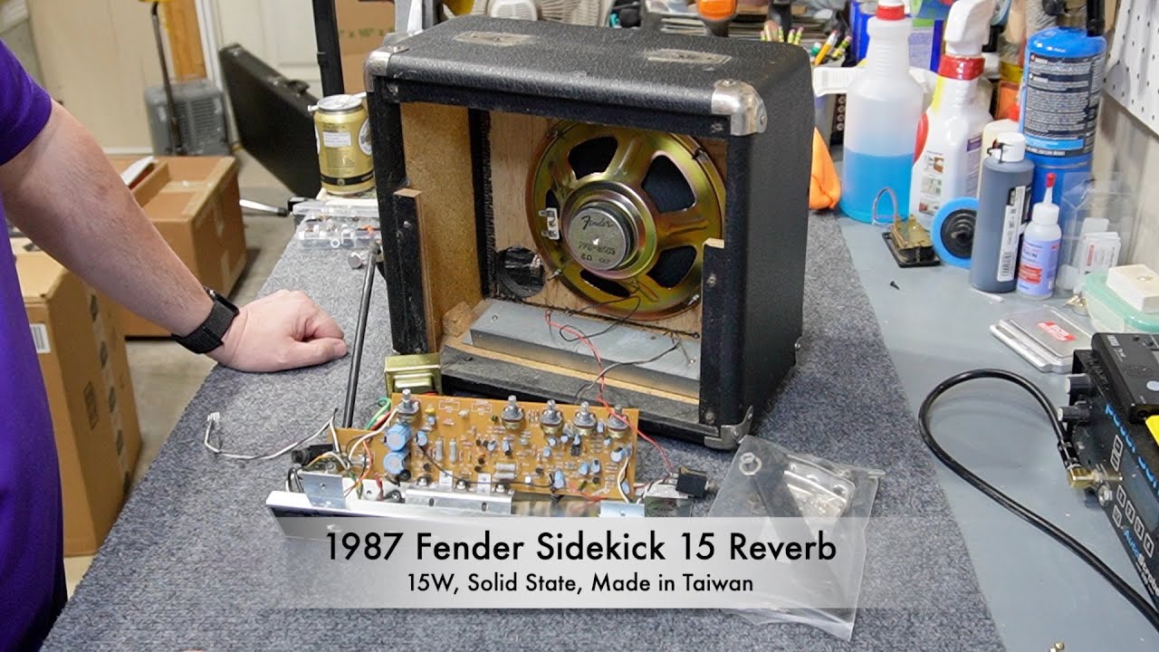 Fender Sidekick 15 Reverb Made in Taiwan: Pot and Power Cord Replacement, plus a Test/Review.