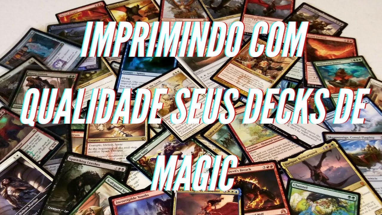 Imprimindo Com Qualidade Seus Decks de Magic
