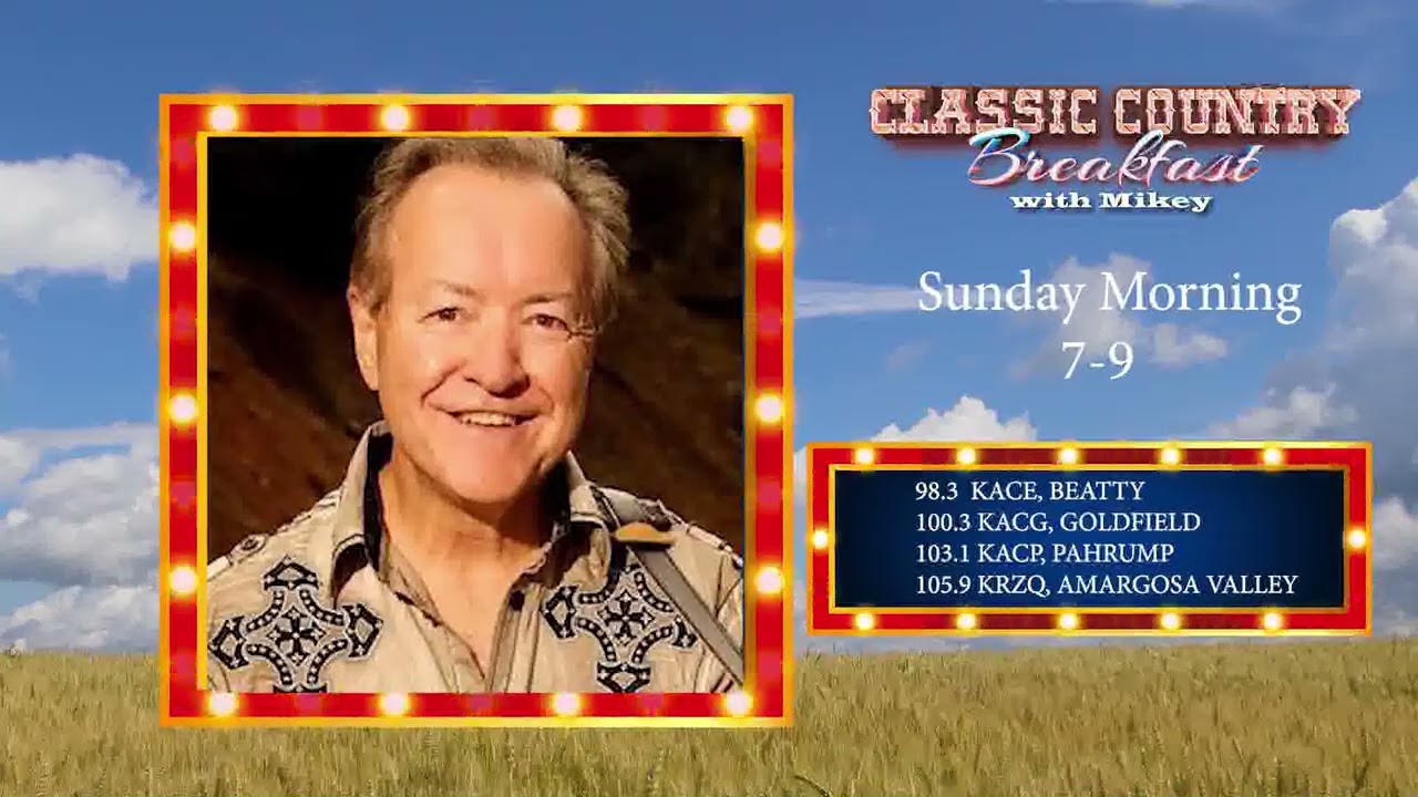 Classic Country Breakfast on Ace Country Radio. Sunday Mornings 7-9.
