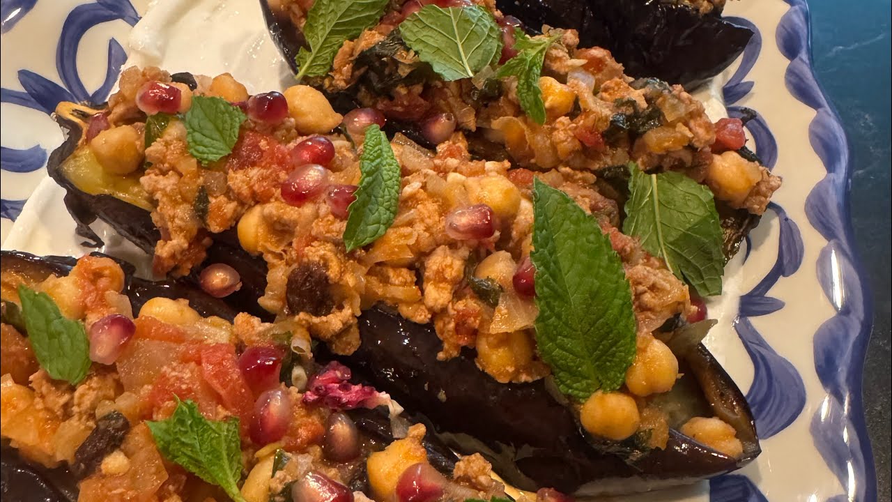 NY＊おもてなし料理: Stuffed Summer Eggplant
