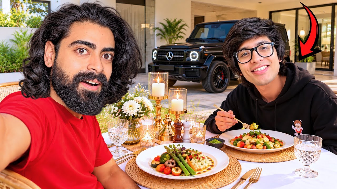 Visiting Top Youtubers Home For Breakfast Lunch & Dinner !