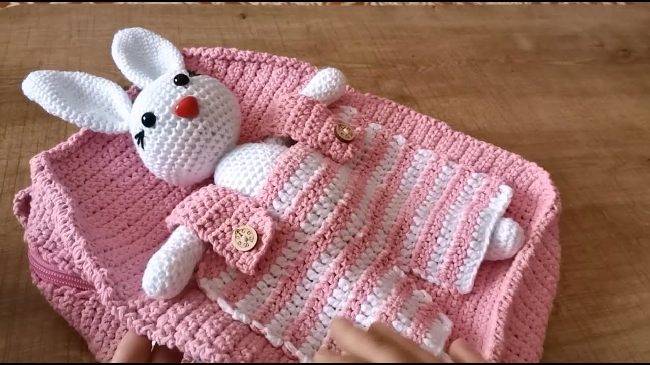 Amigurimi Tavşan Çocuk Sırt Çantası Yapımı 1. Bölüm