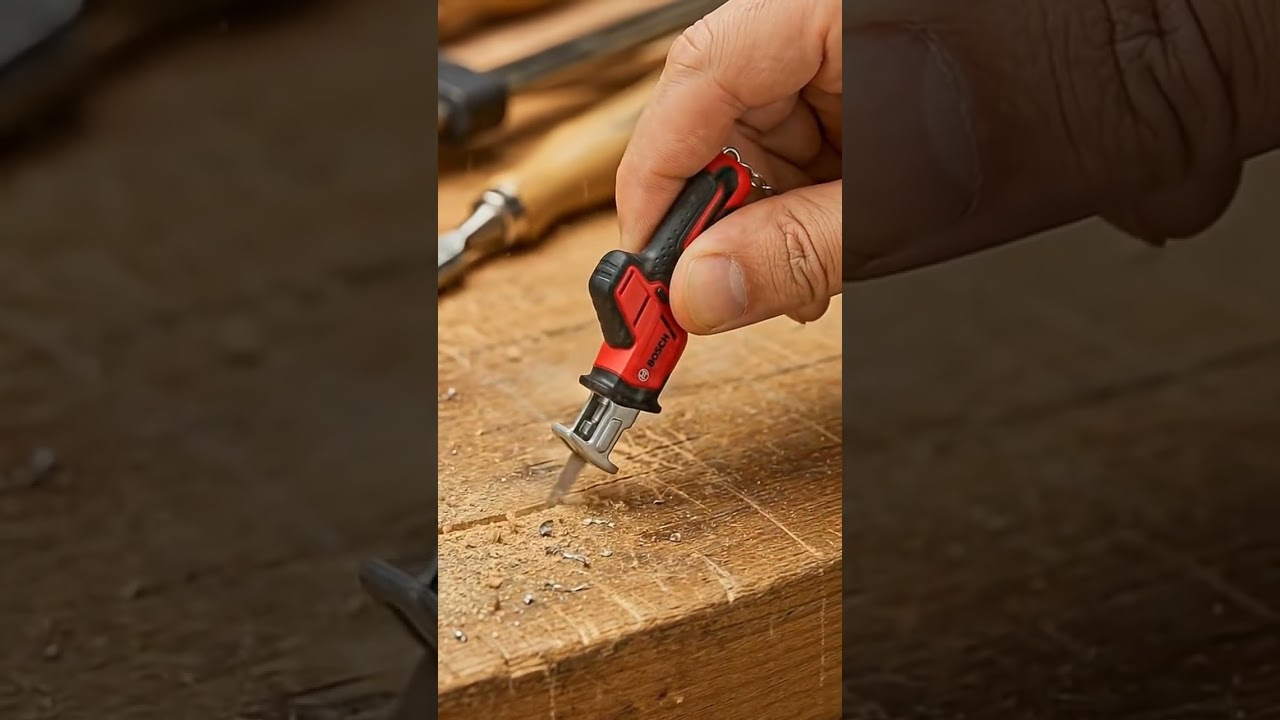 Compact Mini Saw in Action | Smooth Wood Cutting Precision