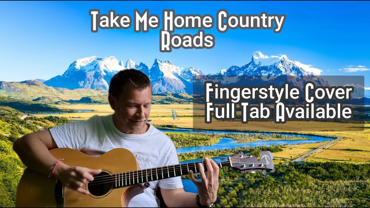 Take Me Home Country Roads fingerstyle with PDF tablature available. John Denver solo acoustic cover