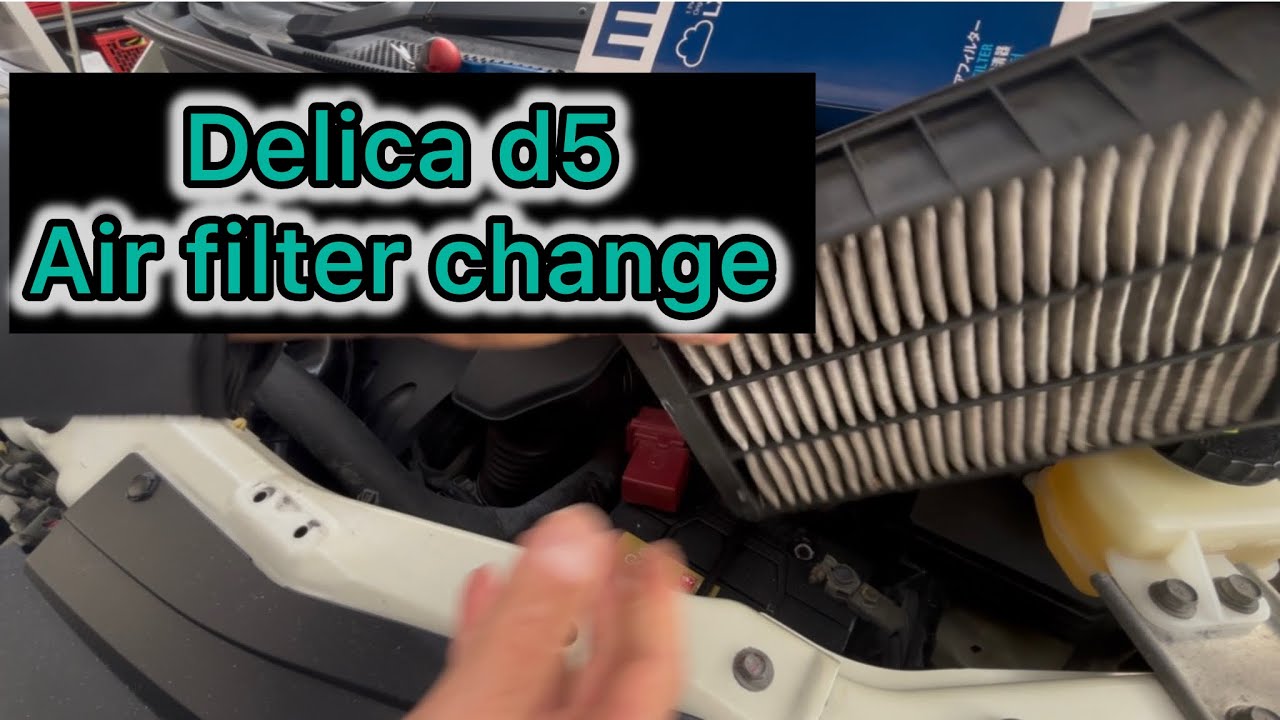 Delica d5 air filter change 