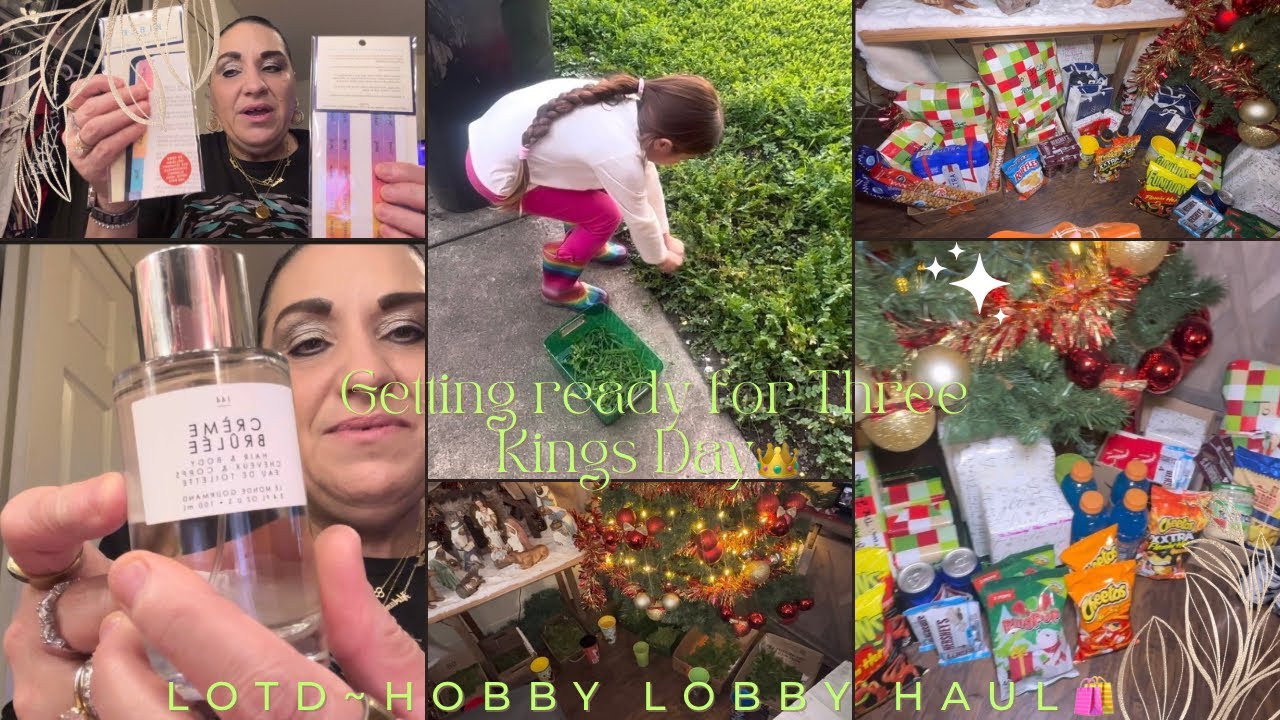 Getting ready for THREE KINGS DAY👑LOTD~Hobby Lobby Haul🛍️