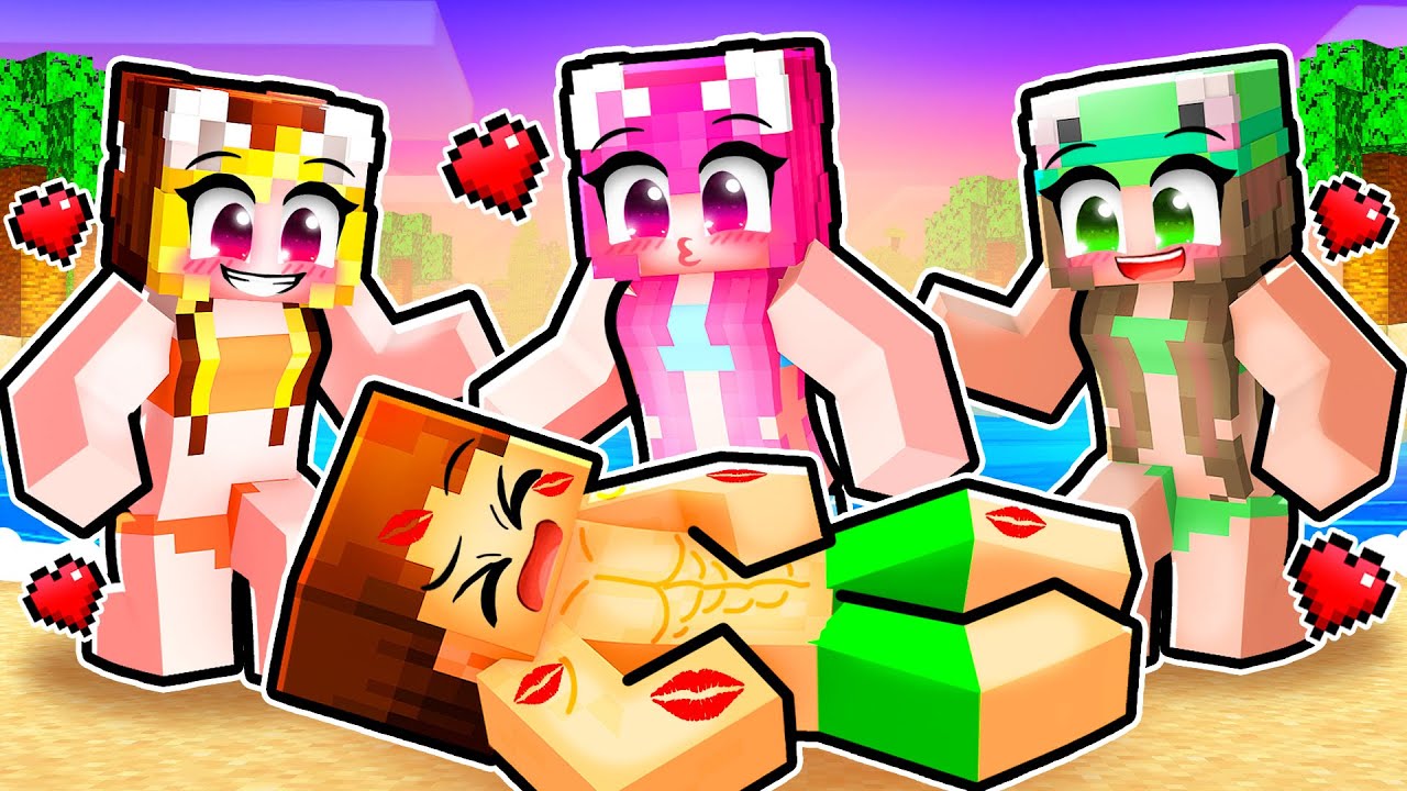 *BLOCAT* pe PLAJA Doar Pentru FETE in Minecraft...