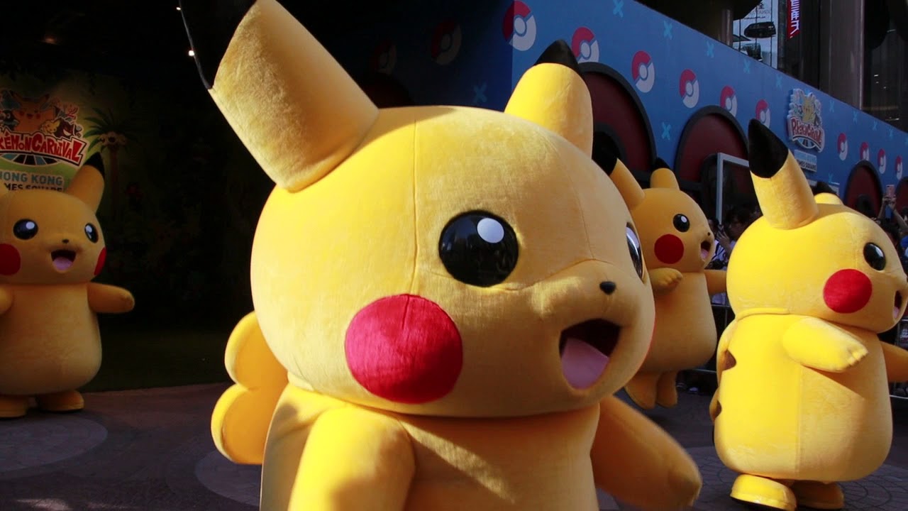 Pikachu Parade and Dance at Pokémon Carnival in Times Square, Hong Kong