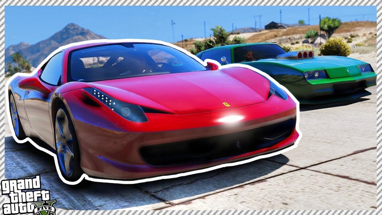 REAL LIFE MOD #5 - Taking Ferrari 458 Italia to DRAG MEET! Racing Lamar's Lowrider