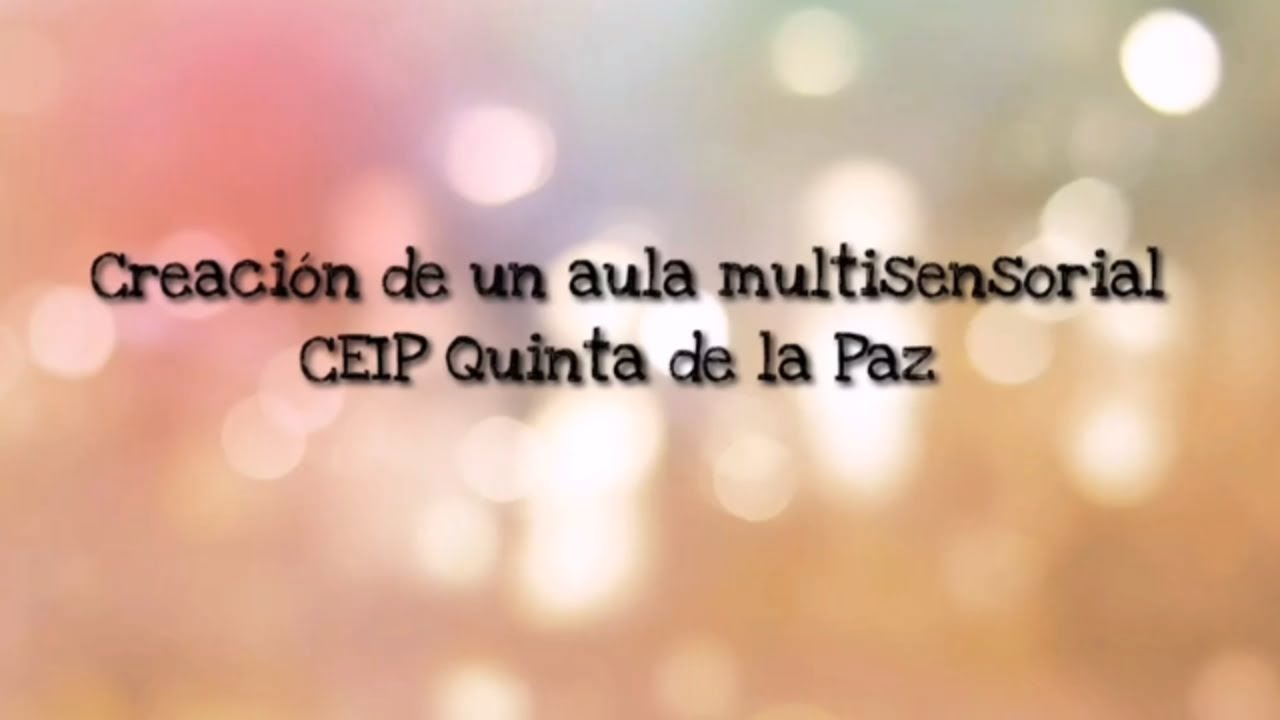 Actividades sensoriales aula multisensorial.