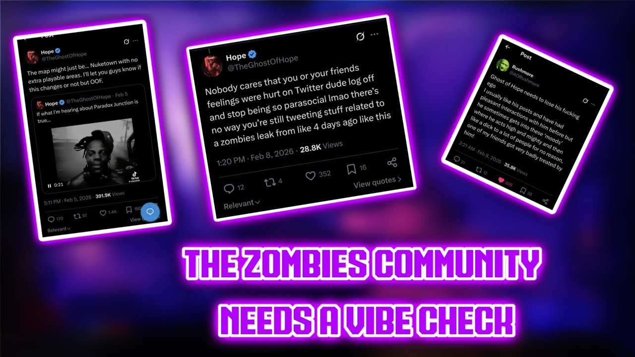 THE ZOMBIES COMMUNITY NEEDS A VIBE CHECK!