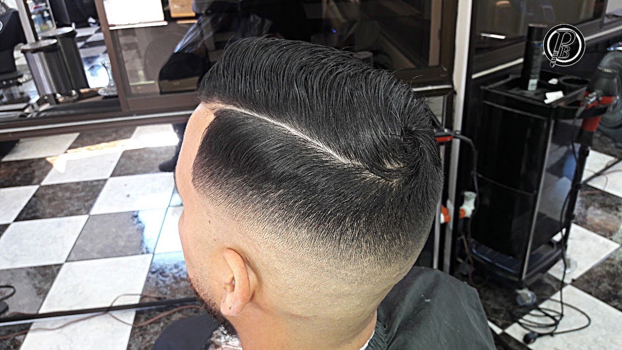 TUTORIAL  SKIN FADE / DESVANECIDO CON LÍNEA / RAYA PASO A PASO  de HENRY PRECISE !! BUEN ROCK !!