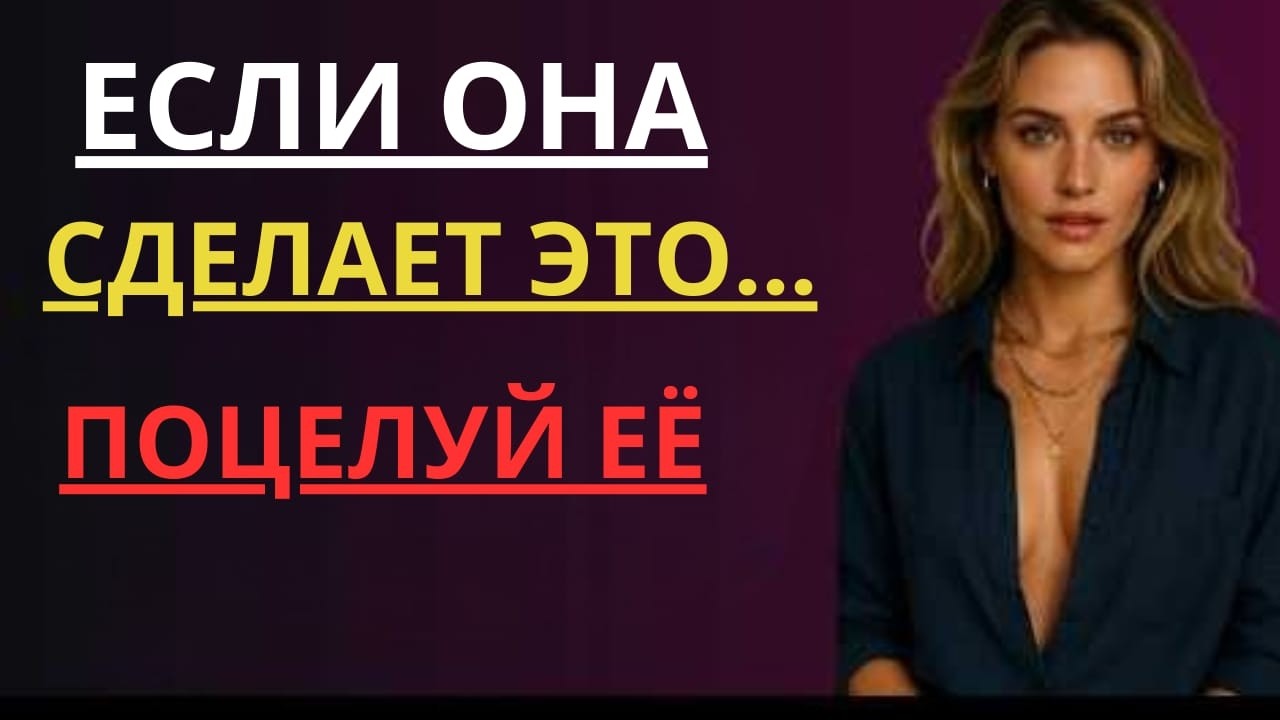 Если она сделает это руками, значит, она уже выбрала тебя. Поцелуй её, иначе потеряешь е