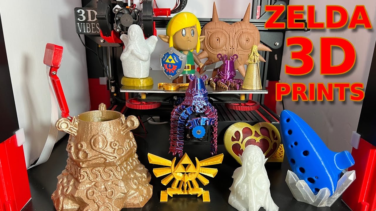 3D Printed Legend of Zelda Models - In Honor of Tears of the Kingdom