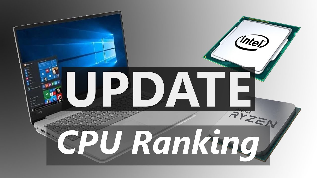 Laptop Processors Ranking 2020 (Update 1)