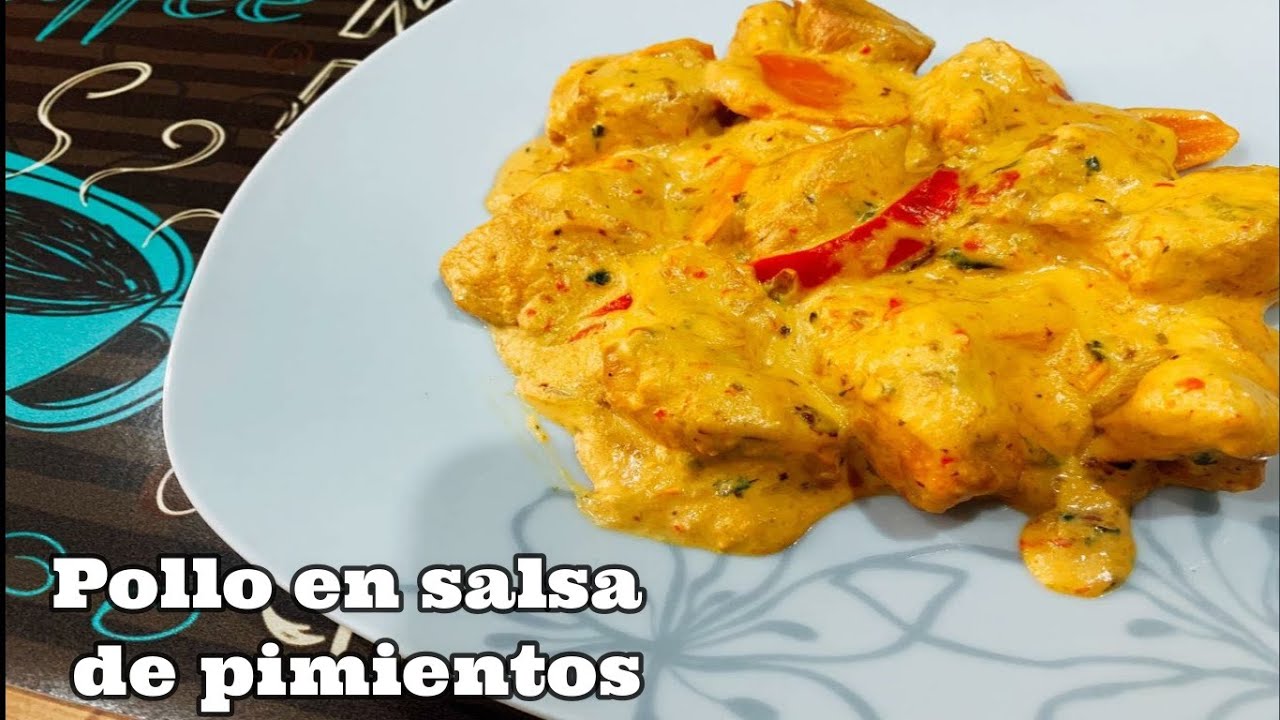 Como hacer pollo en salsa de pimientos