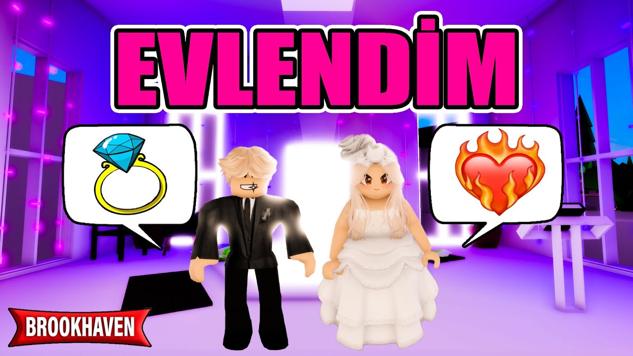 EVLENİYORUM BERKAYLA DÜĞÜNÜM ROBLOX BROOKHAVEN RP #roblox #brookhaven #rp