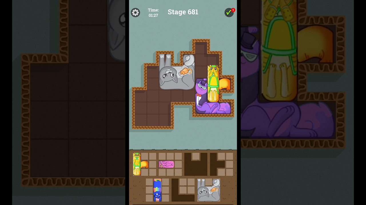 Cat puzzle gameplay 😺🐈‍⬛🧩 