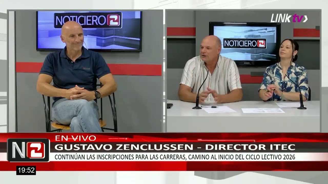 Noticiero 2: Primera Edición - Gustavo Zenclussen (Director ITEC)
