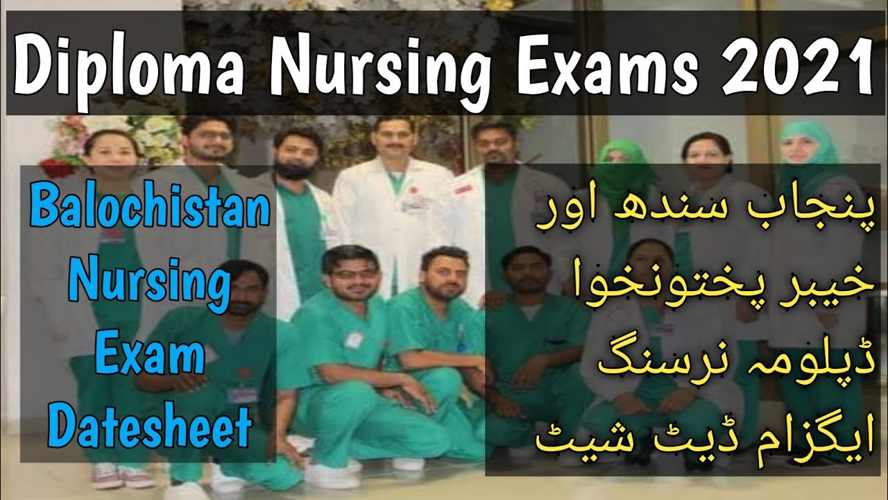 general nursing diploma exam 2021&bull; diploma nursing exam datesheet 2021 &bull;
