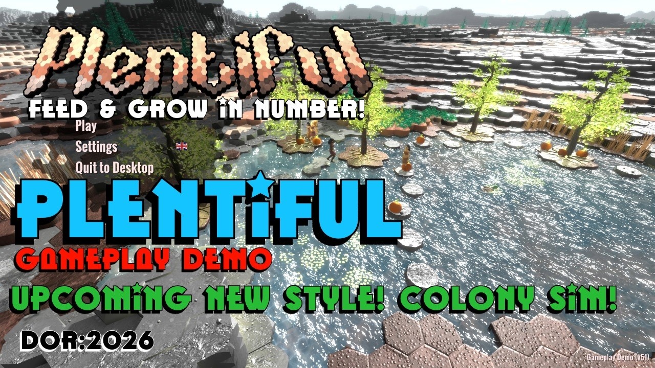 PLENTIFUL ! AN UPCOMING COLONY SIM FEED & ESTABLISH YOUR CLAN ! FROM THE VERY BEGINING