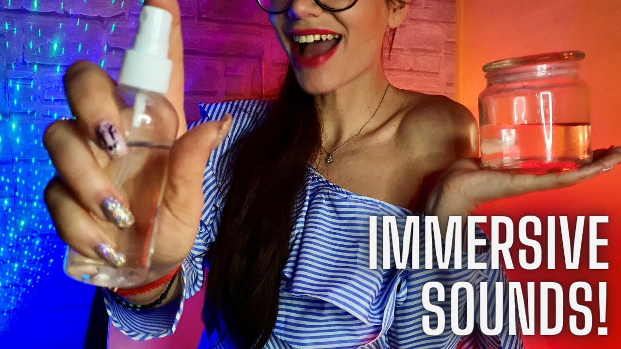ASMR WATER SOUNDS 💦 Liquid Shaking, Spraying, Spritzing, No Talking
