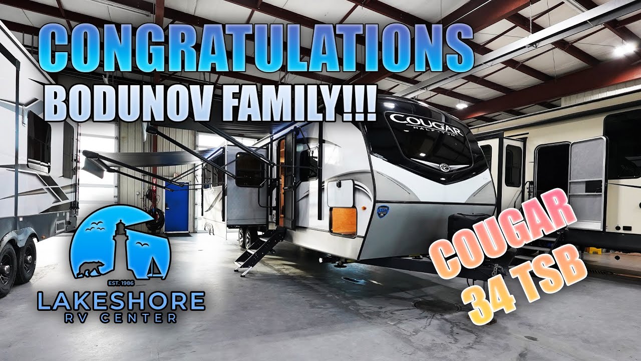 2022 Keystone Cougar Half-Ton 34TSB Travel Trailer Camper RV - Bodunov