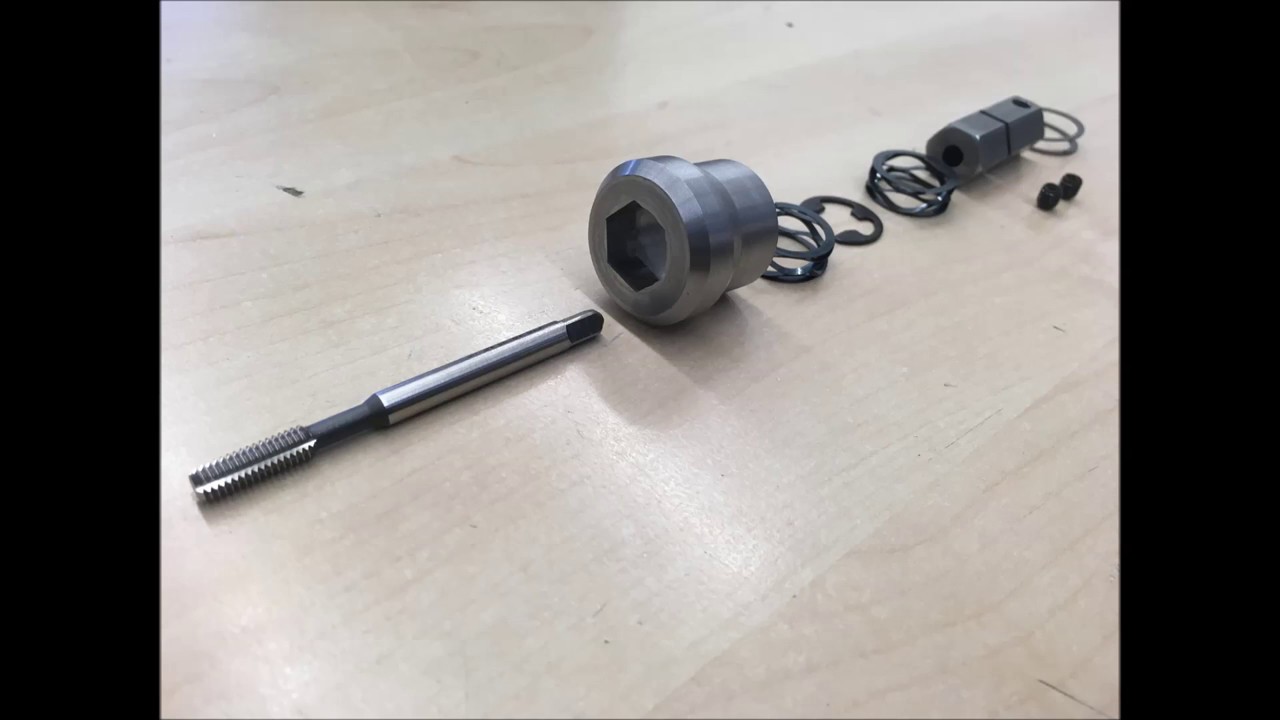 Homemade floating tap holder for Erickson DA-180 collet chuck