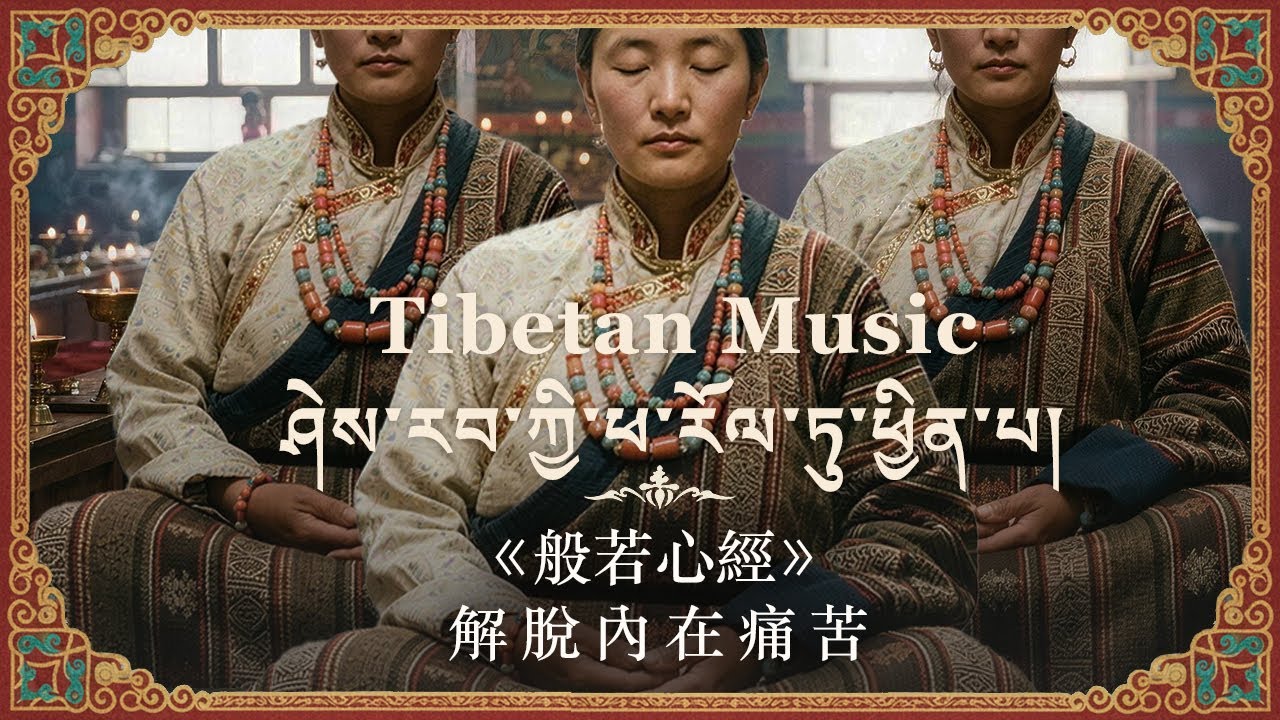 Heart Sutra Tibetan Healing 🕊️ Dissolve Anxiety & Unlock Inner Peace | Meditation, Zen, Yoga Music