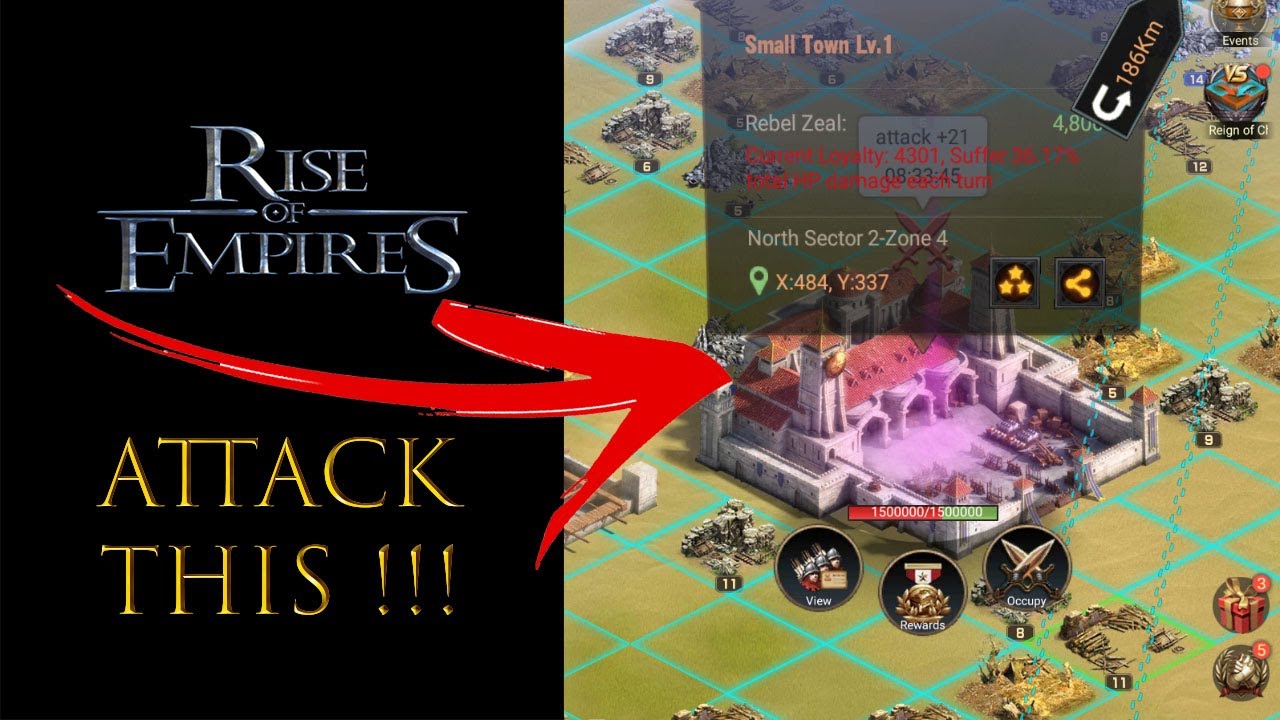 How to Attack Towns Above Your Loyalty Level - Rise of Empires Ice and Fire